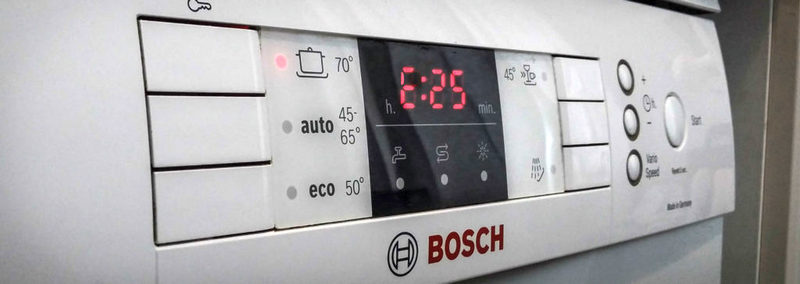 Ошибки посудомоечных машин Bosch
